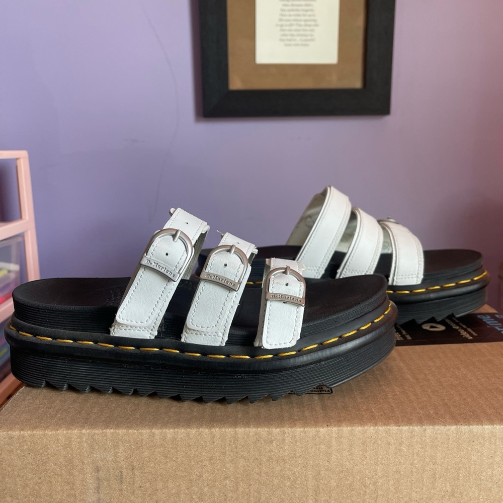 Dr Martens Blaire Slide Sandal White Size UK 5 US 7
